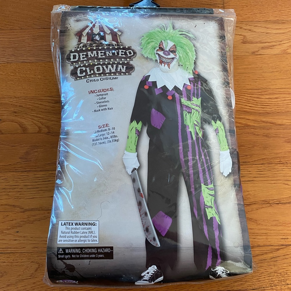Halloween clown costume.